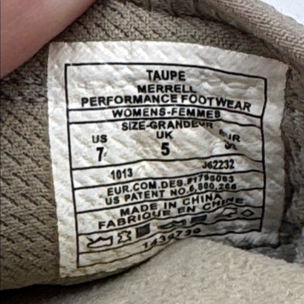 Merrell Taupe Toe Loop Sandals Size 7 MR9240A - Picture 7 of 7